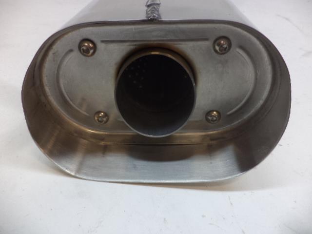 1 USED S&S OVAL STYLE PAIR OF EXHAUSTS CHROME PLATED FOR TOURING 66-190 R16