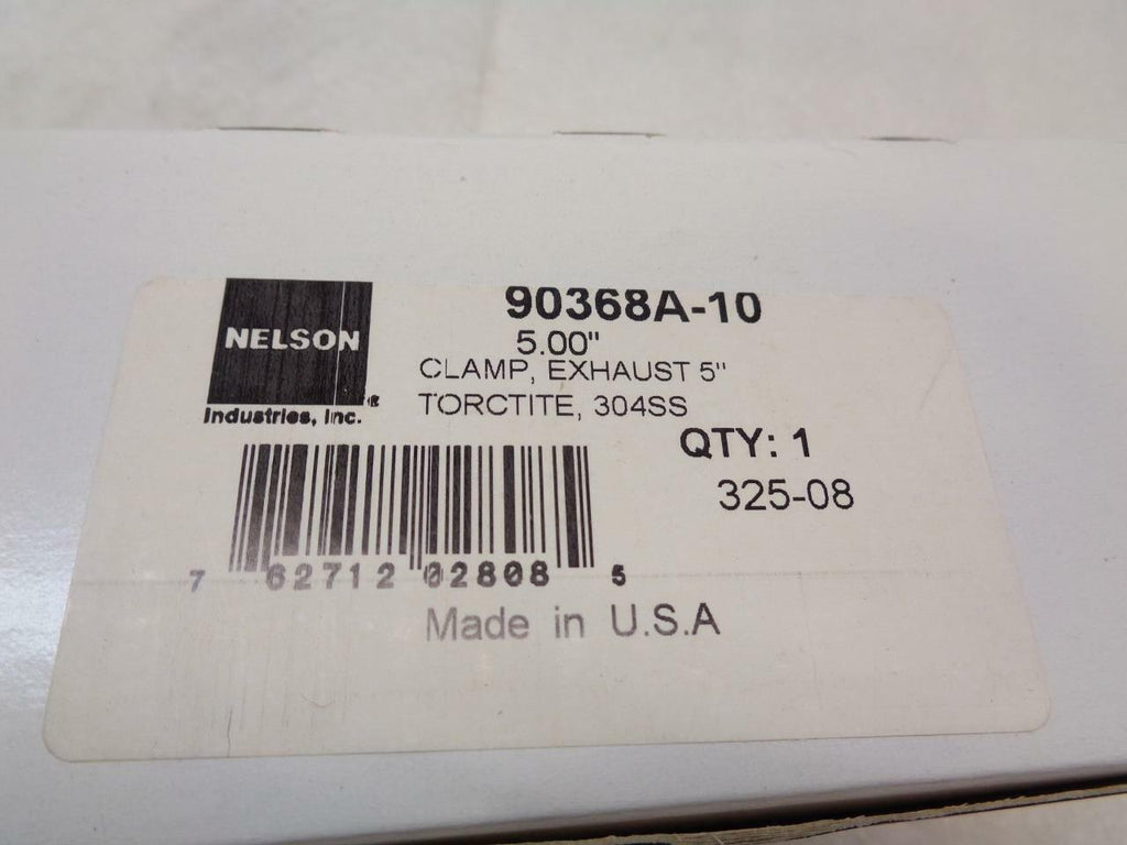 2 PACK NELSON INDUSTRIES TORCTITE 5'' EXHAUST CLAMPS WITH HARDWARE 90368A-10 R10