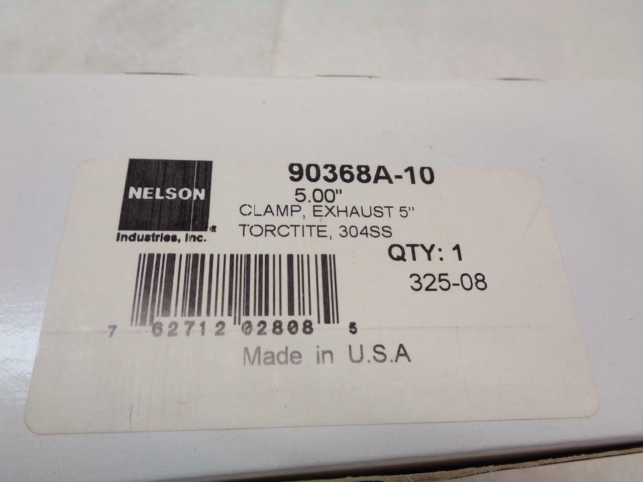 2 PACK NELSON INDUSTRIES TORCTITE 5'' EXHAUST CLAMPS WITH HARDWARE 90368A-10 R10