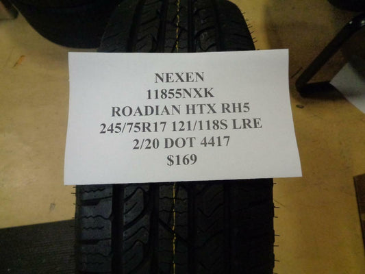 1 NEW OLD STOCK NEXEN ROADIAN HTX RH5 245 75 17 121/118S LRE TIRE 11855NXK Q0