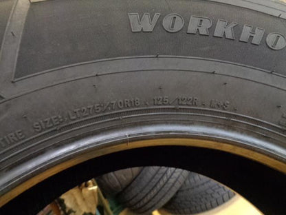 GOODYEAR WRANGLER WORKHORSE HT 275 70 18 125/122R LRE 10PLY TIRE 131646875 BQ4