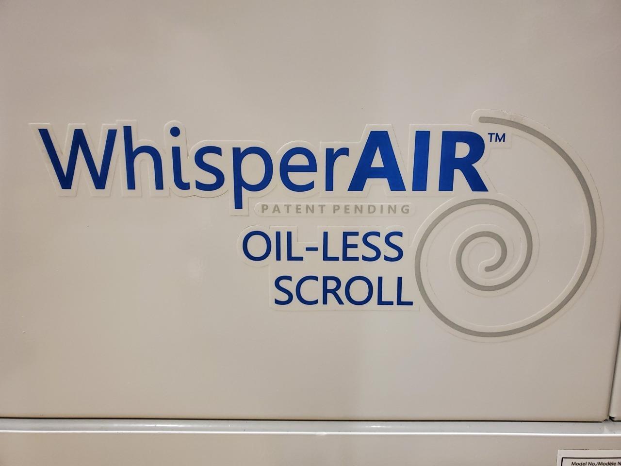 Powerex Whisper Air STES0754 Oil Less Scroll Air Compressor Drier 23scfm 120G