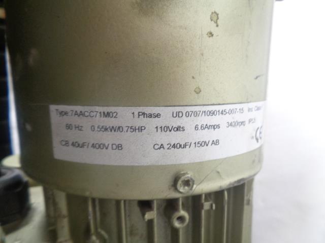 UNBRANDED POWERLINE UNIT 7AACC71M02 1 PHASE 110V 0.75 HP FOR PARTS J2