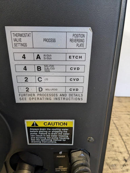 LEYBOLD DRYVAC VACCUM PUMP 100P 400VAC 7.5A 60HZ 4KW 3000RPM 13885 B2