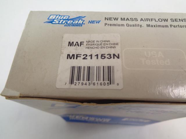 BLUE STREAK ELECTRONICS MASS AIR FLOW SENSOR MF21153N NEW R32T2