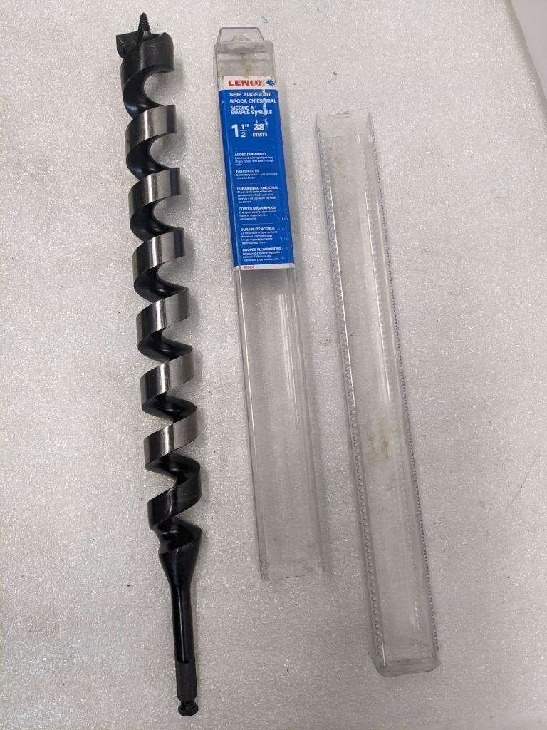 LENOX 31024 1-1/2" X 18" SHIP AUGER BIT NEW D0