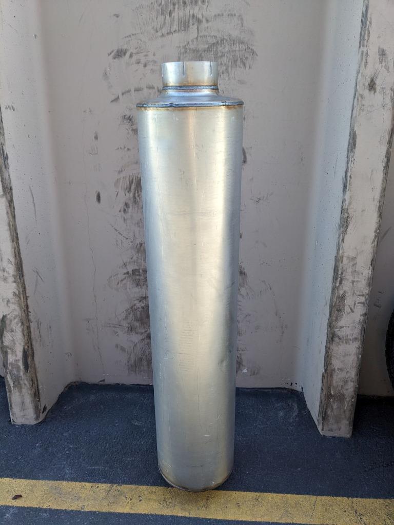 UNBRANDED EXHAUST MUFFLER 50-5/8" OVERALL LENGTH 5" INLET 12/23 NEW B2