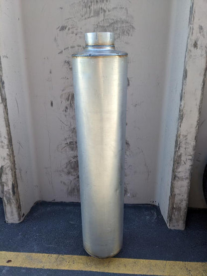 UNBRANDED EXHAUST MUFFLER 50-5/8" OVERALL LENGTH 5" INLET 12/23 NEW B2