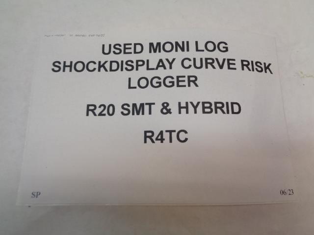 USED MONI LOG SHOCKDISPLAY CURVE RISK LOGGER R20 SMT & HYBRID R4TC