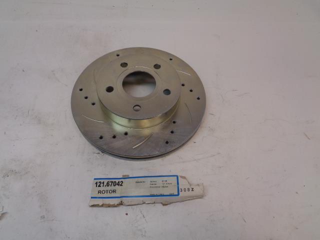 1 NOS DRILLED FRONT DISC ROTOR FOR JEEP GRAND CHEROKEE 99-04 121.67042 5118 L1