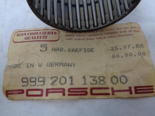 NEW GENUINE PORSCHE NEEDLE CAGE BEARING 999 201 138 00 R21SPB