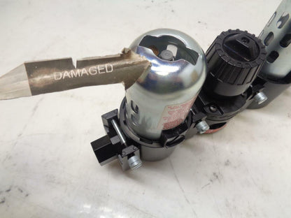 1 USED DIXON VALVE COMBO UNIT MANUAL TRANSPARENT DRAIN W GUARD C16-02M R11TA