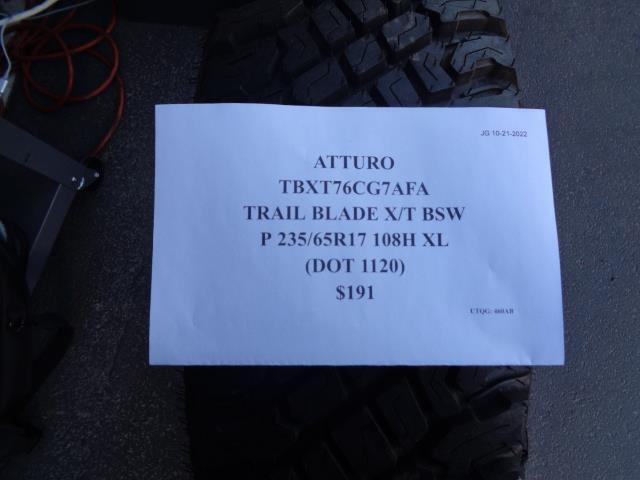 ATTURO TRAIL BLADE X/T P 235 65 17 108H XL TIRE TBXT76CG7AFA AQ4
