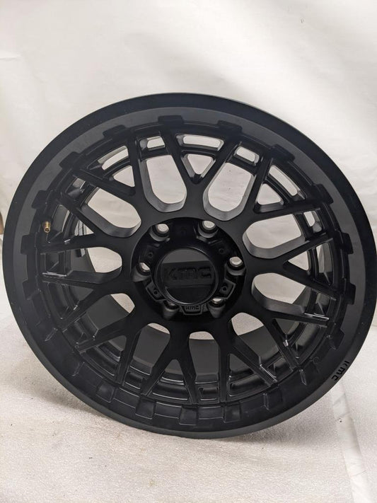 1 KMC WHEEL KM72278568700 KM722 TECHNIC 17X8.5 ET0 SATIN BLACK 6X139.7 NEW B2