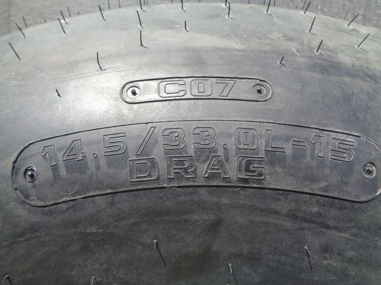 HOOSIER DRAG SLICK 14.5 33 15 CO7 w/ WELD RACING PROSTAR 15x14 5x4.75 - DRAG SEC