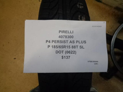2 PIRELLI P4 PERSIST AS PLUS P 185 65 15 88T SL ALL SEASON TIRES 4078300 BQ1