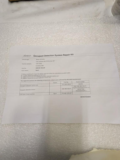PORSCHE 95B881256AR OCCUPANT DETECTION SYSTEM REPAIR KIT FOR MACAN NEW PGB2
