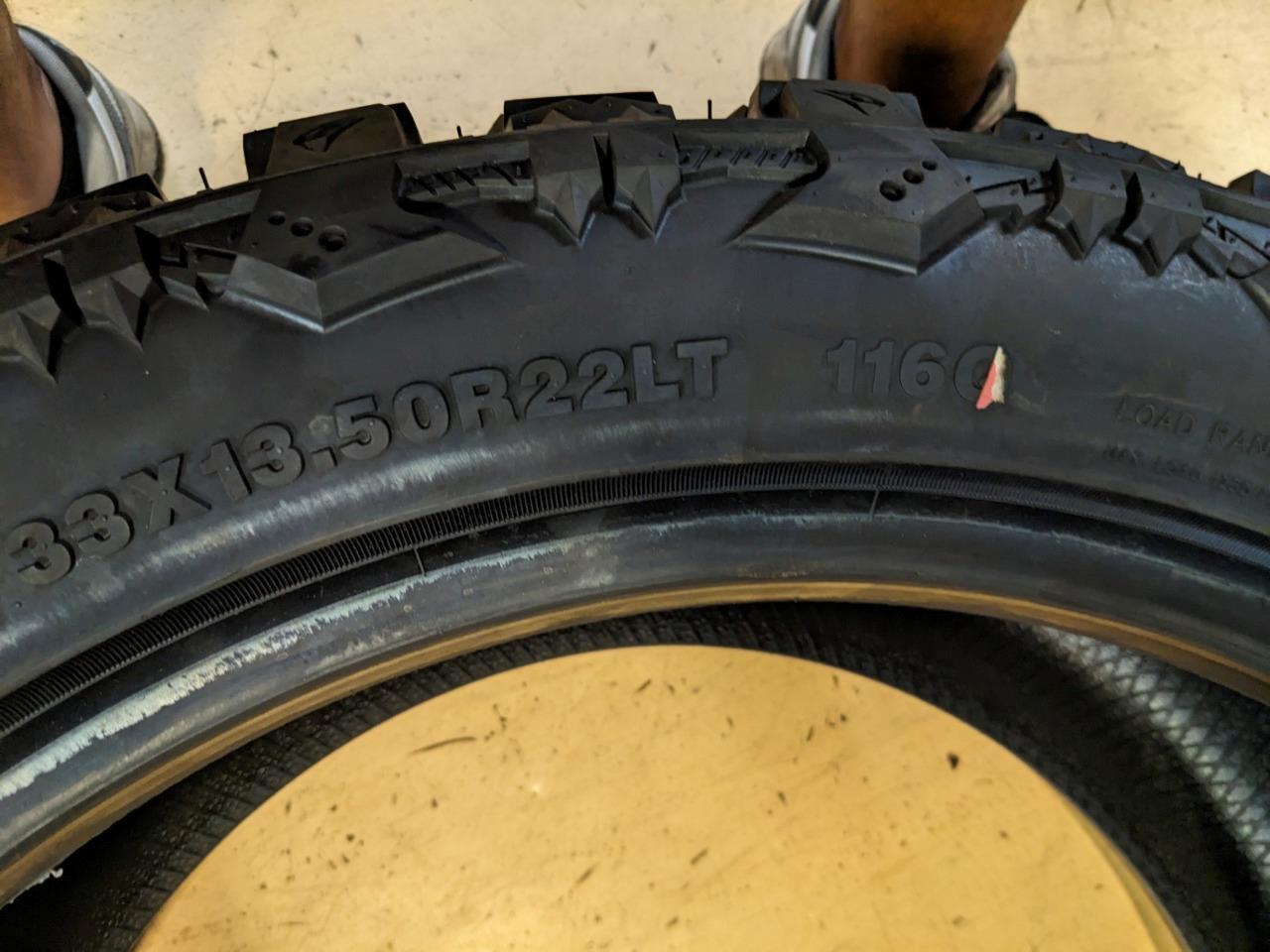 VENOM POWER TERRA HUNTER MT LT 33 13.5 22 116Q LRF 12PLY TIRE CVPMT22 CQ3