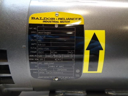 FLOWSERVE 2X1.5X5 BALDOR MOTOR CENTRIFUGAL PUMP 7.5HP 460V 60Hz SMP2000 NEW J1