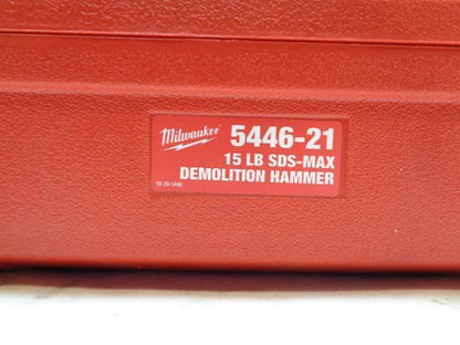 NEW MILWAUKEE 5446-21 1-3/4" 15LBS SDS MAX DEMOLITION HEAVY DUTY HAMMER  BSR35