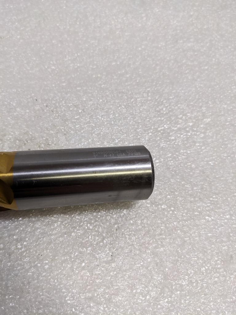 NIAGARA 08952326 6 FLUTE M42 END MILL 1" SIZE 1" SHANK NEW R22T5