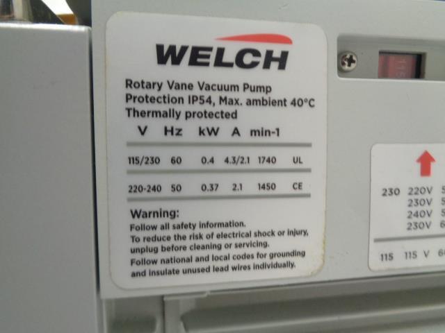 WELCH CRVPRO 8 DIRECT DRIVE ROTARY VANE VACUUM PUMP 3081-01 NEW R17