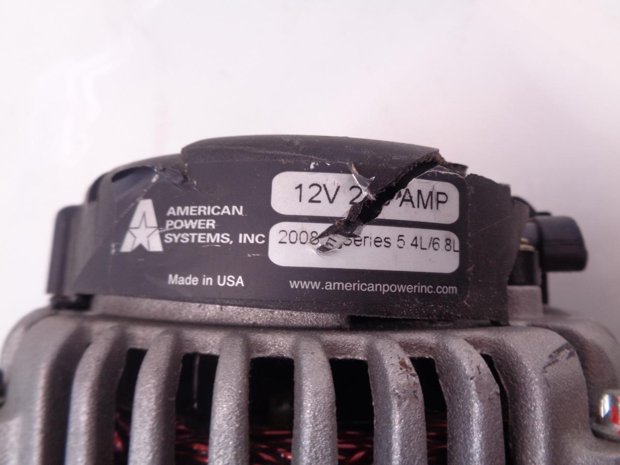 USED AMERICAN POWER SYSTEMS ALTERNATOR FOR FORD E450 SERIES E35-45-SS-648 R14B2