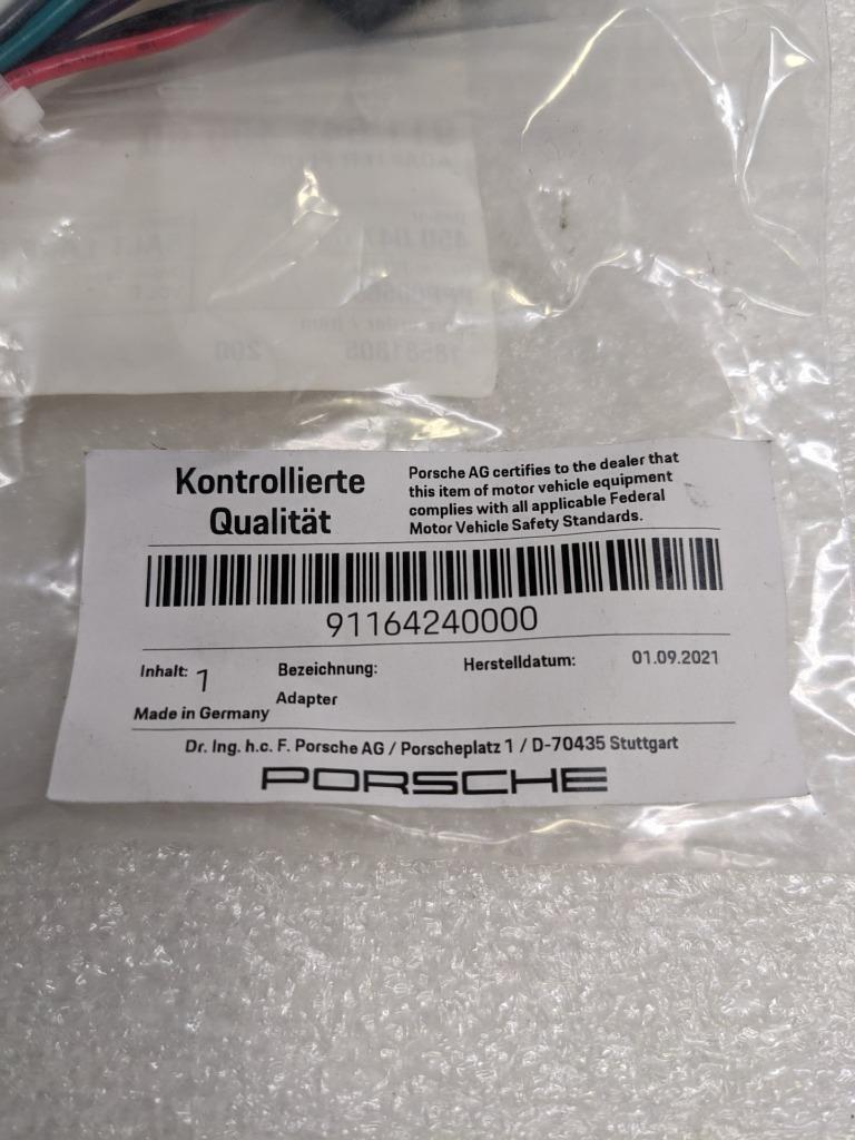 PORSCHE 91164240000 ADAPTER PLUG FOR PORSCHE NEW PGB2TB