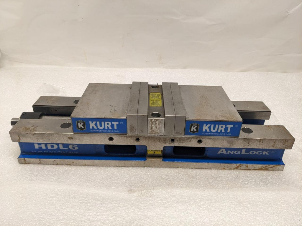 Kurt HDL6 English 6″ JAW WIDTH 4" JAW OPEN Double Station Vise W/O HANDLE NEW H1