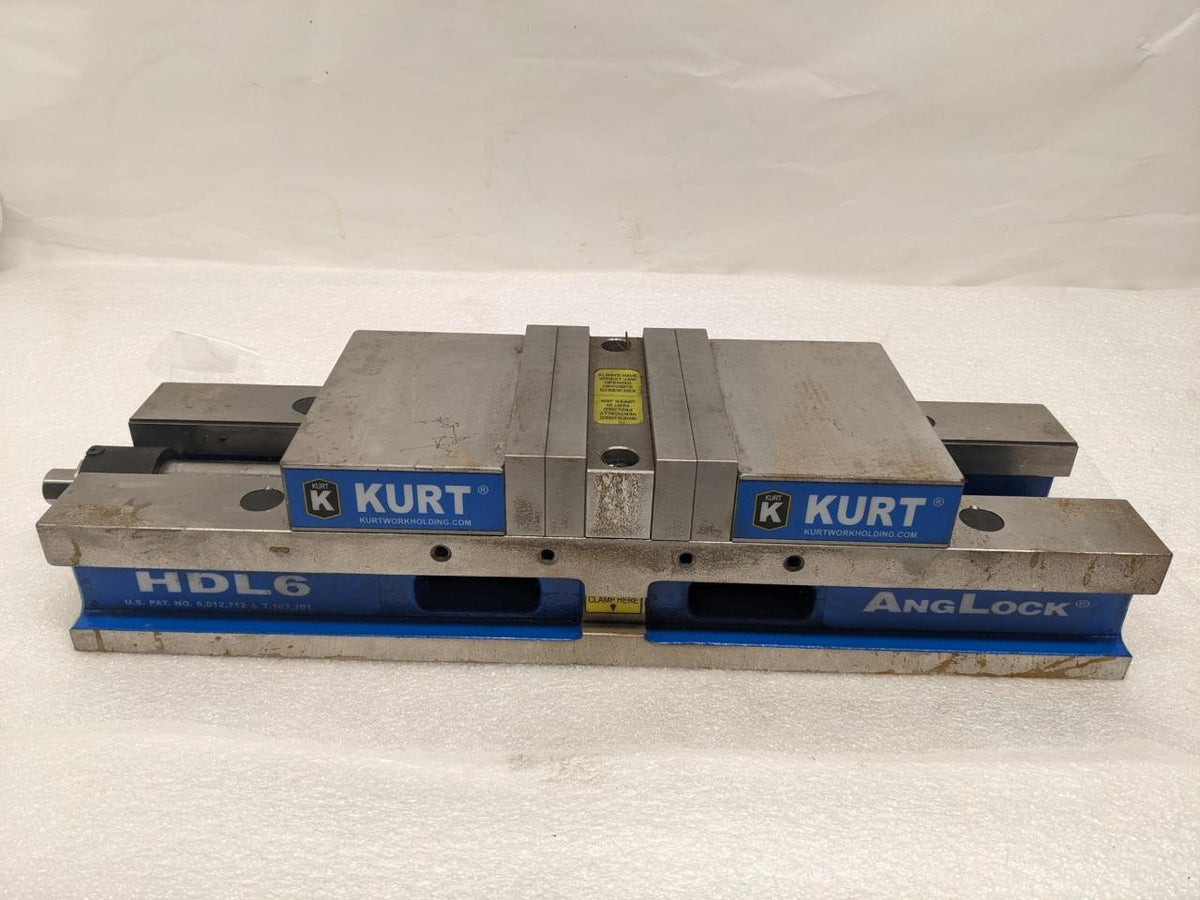 Kurt HDL6 English 6″ JAW WIDTH 4" JAW OPEN Double Station Vise W/O HANDLE NEW H1