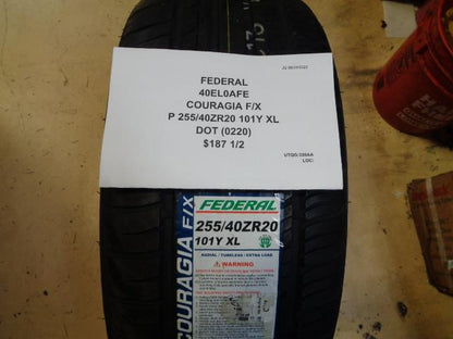 2 FEDERAL COURAGIA F/X P 255/40R20 101Y XL ALL SEASON TIRES 40EL0AFE BQ3
