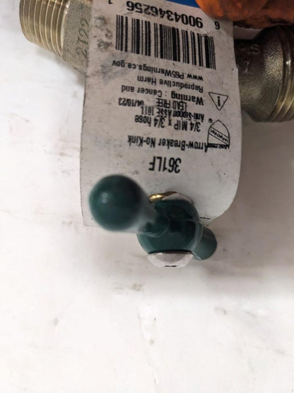 Arrowhead 361LF Arrow-Breaker No-Kink Hose Bibb, 3/4" MIP x 3/4" R27