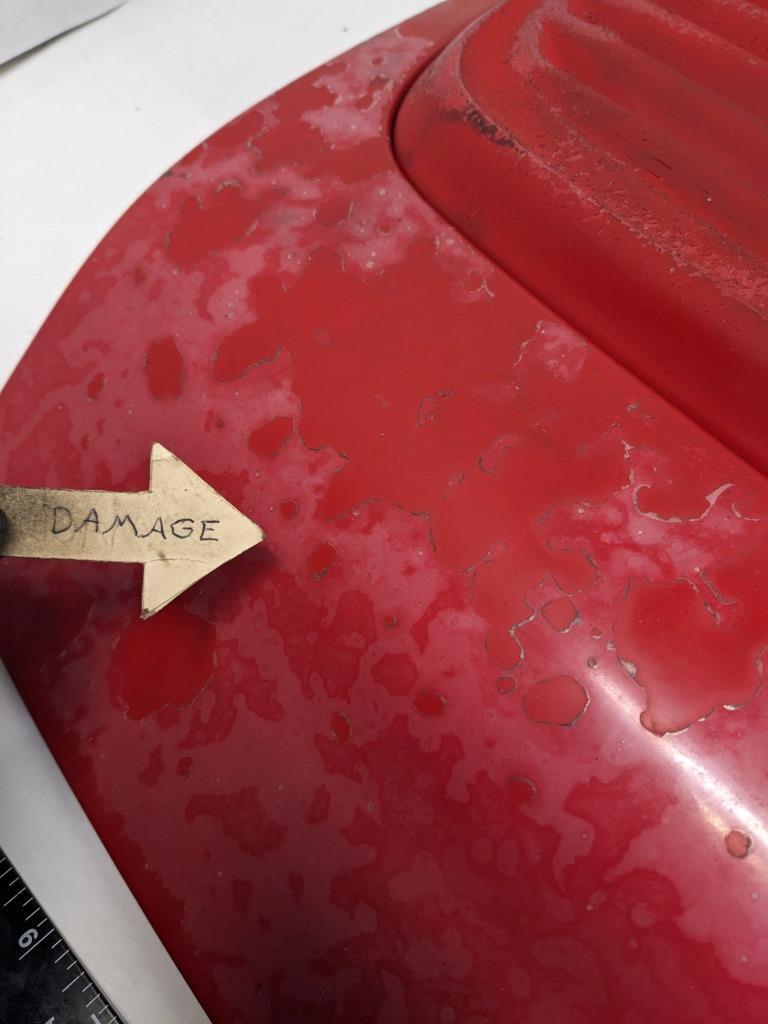 PORSCHE REAR TRUNK LID RED W/ GRILLE & LOWER BRACKET FOR 94 996 CARRERA USED R22