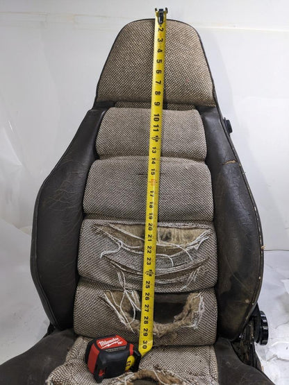 PORSCHE 1981 998 BROWN RECLINING MANUAL SEAT FOR PORSCHE (LEFT) USED B2
