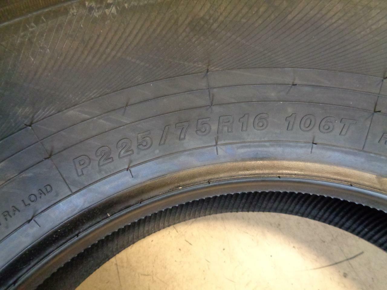 1 NEW TIRE YOKOHAMA YK HTX P 225 75 16 106T XL 5408