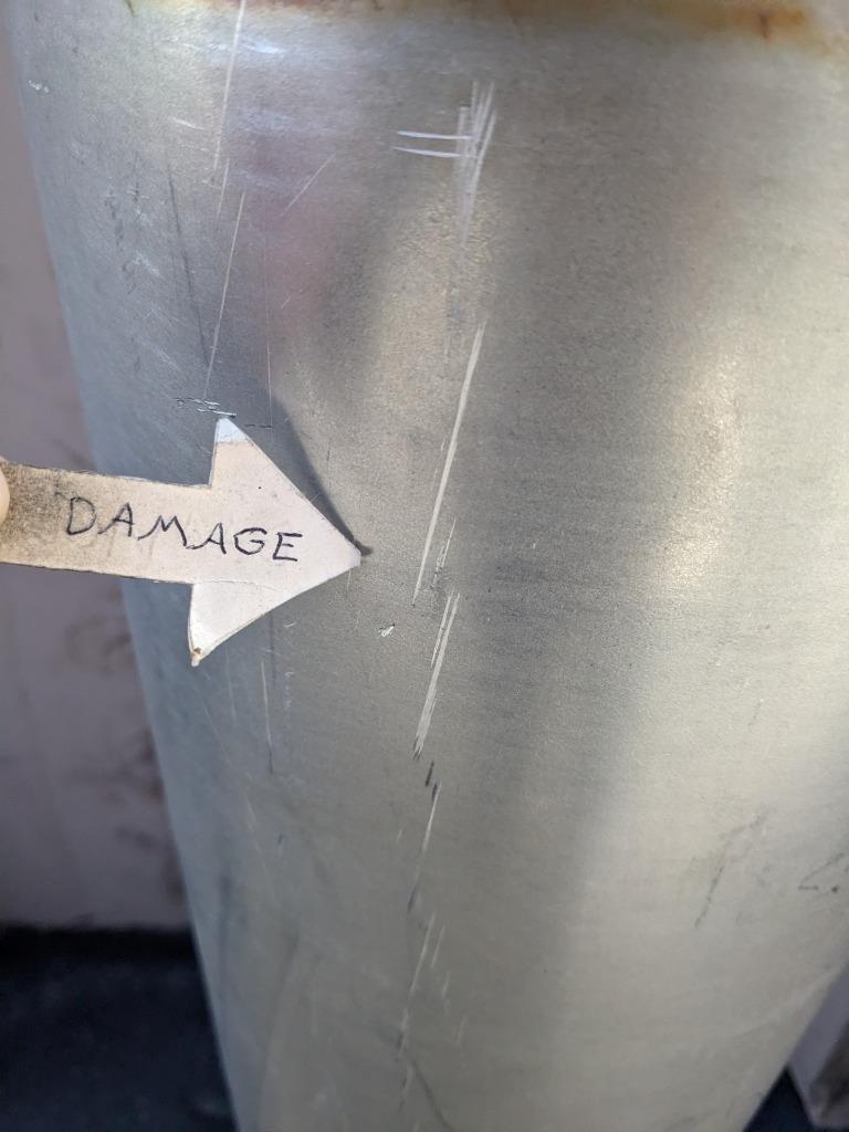 UNBRANDED EXHAUST MUFFLER 50-5/8" OVERALL LENGTH 5" INLET 12/23 NEW B2