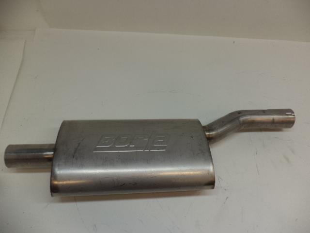 NEW BORLA REAR SINGLE STAINLESS OVAL MUFFLER