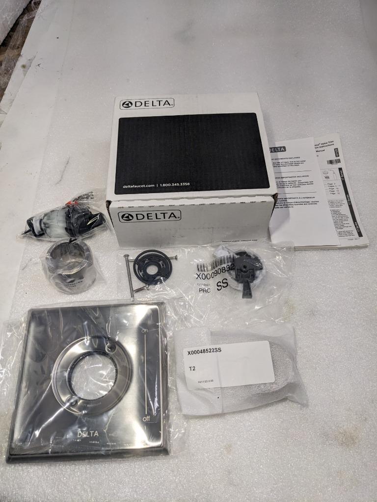 DELTA TESLA SINGLE-HANDLE 3-SPRAY SHOWER FAUCET TRIM KIT T17252-SS NEW R27