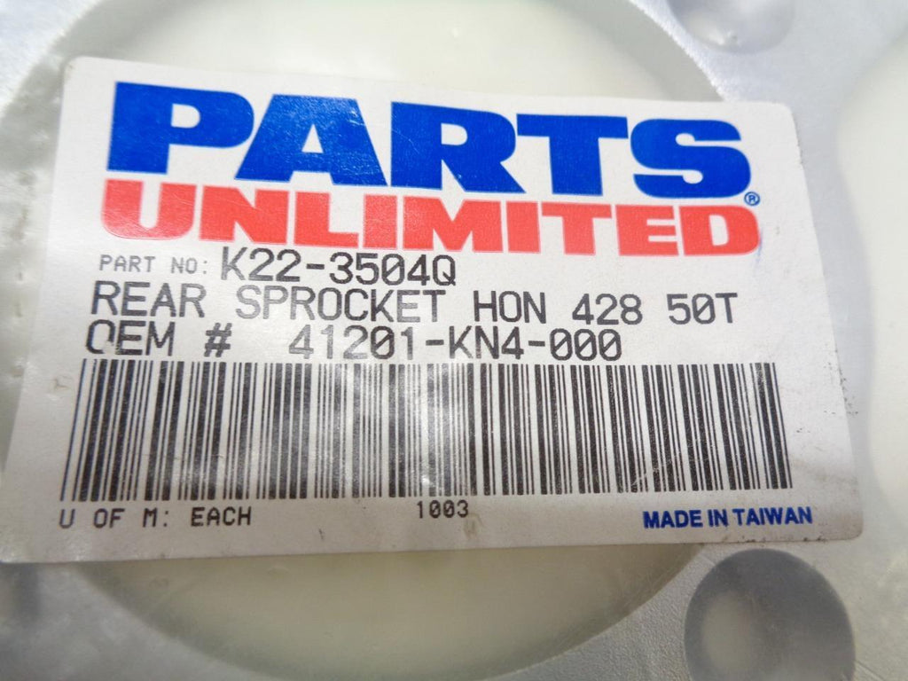 PARTS UNLIMITED SPROCKET K22-3504Q MOTORCYCLE GEAR NEW R15T3