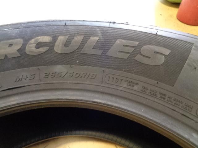 1 HERCULES AVALANCHE XUV P 265 60 18 110T SL TIRE 03130 BQ2 SU7