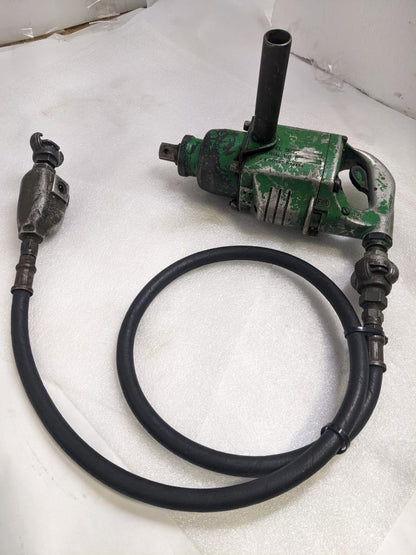 CLECO PNEUMATIC AIR IMPACT WRENCH 1-1/2'' SQUARE DRIVE 1201-3002 FT/LB USED R22