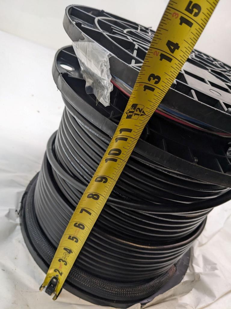 260FT DEAD BOLT REEL OUTDOOR HYBRID FIBER JUMPER 4-STRANDS W PULLING EYE NEW R29