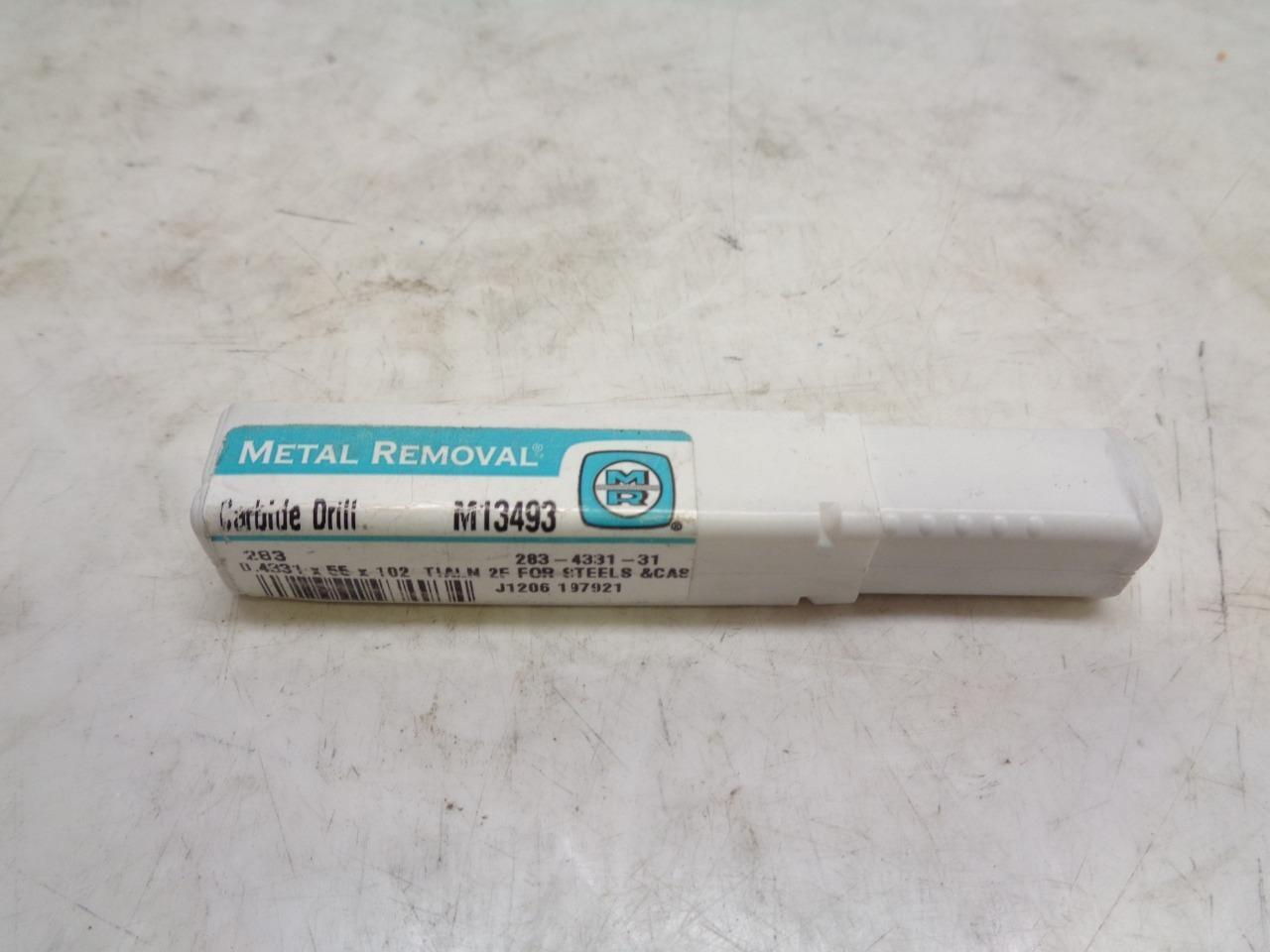 NEW METAL REMOVAL M13493 CARBIDE DRILL 0.4331mmx55mmx102mm R22T6BF