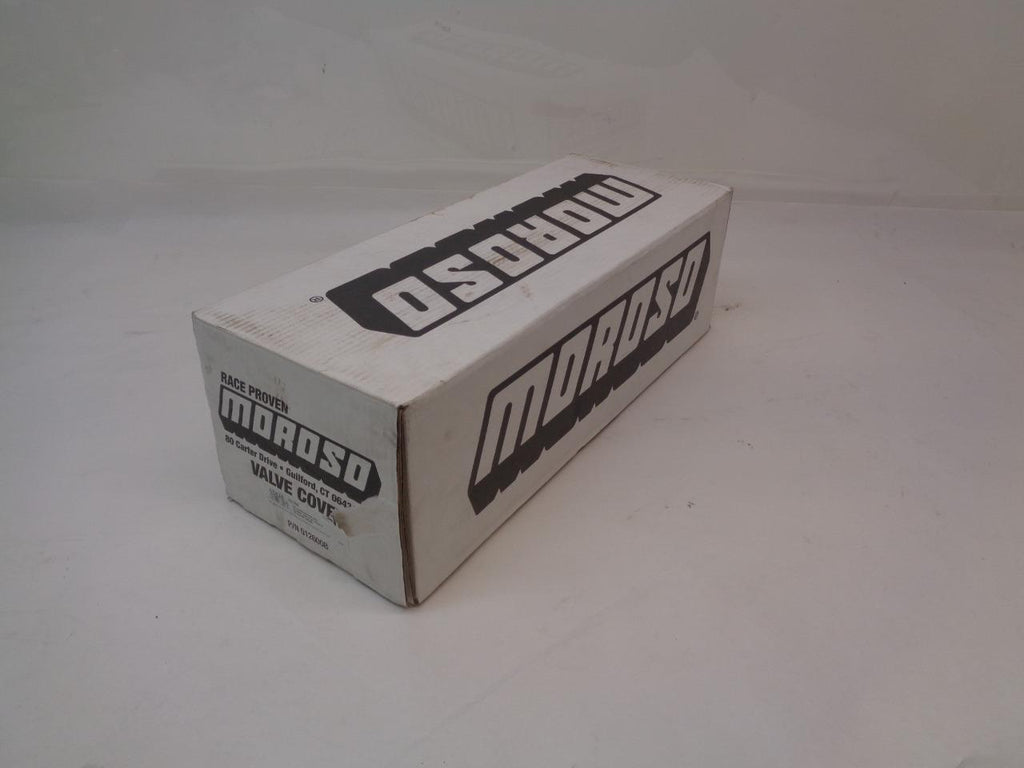 MOROSO VALVE COVERS BBC CAST ALUMINUM GRAY/BLACK FIBER DESIGN 68426 R8