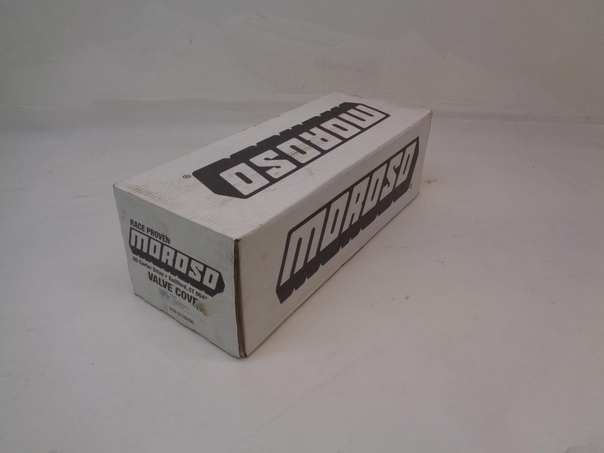 MOROSO VALVE COVERS BBC CAST ALUMINUM GRAY/BLACK FIBER DESIGN 68426 R8