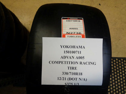 1 NEW YOKOHAMA ADVAN A005 COMPETITION RACING TIRE 330 710 18 150100711