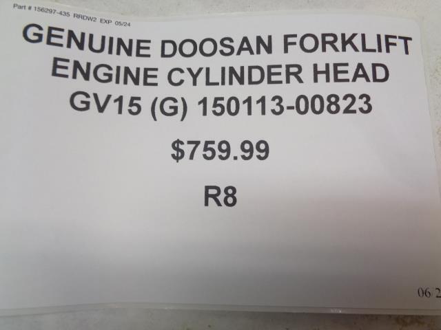 GENUINE DOOSAN FORKLIFT ENGINE CYLINDER HEAD GV15 (G) 150113-00823 R8