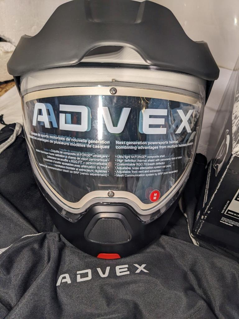 SKI-DOO ADVEX SPORT RADIANT SNOWMOBILE HELMET-WHITE-MEDIUM 9291300601 NEW SR