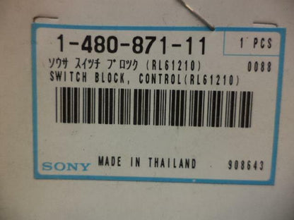 NEW SONY SWITCH BLOCK CONTROL (RL61210) 1-480-871-11 R4TE