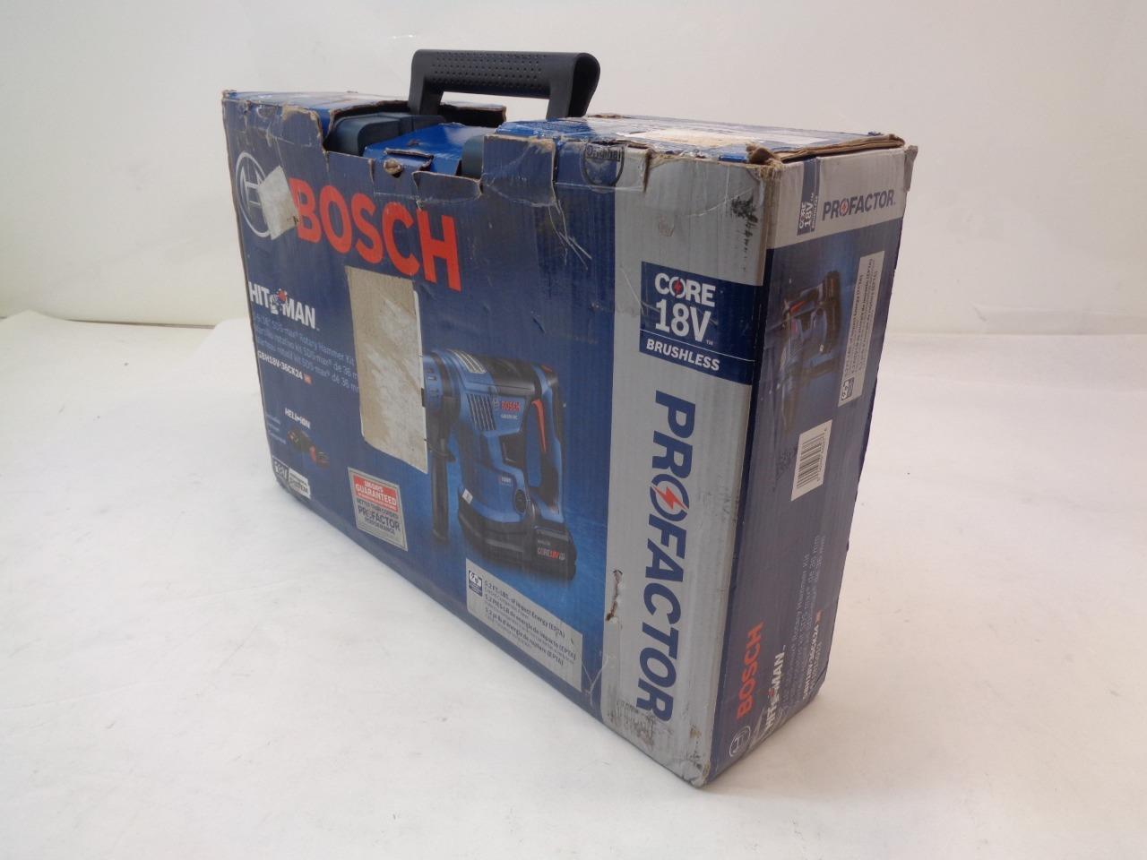 BOSCH 18V BRUSHLESS CORDLESS 1-9/16” SDS-MAX ROTARY HAMMER KIT GBH18V-36CK24 SR